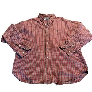 Ralph Lauren Men’s Plaid Button Down Long Sleeve Blaire Shirt Size XL